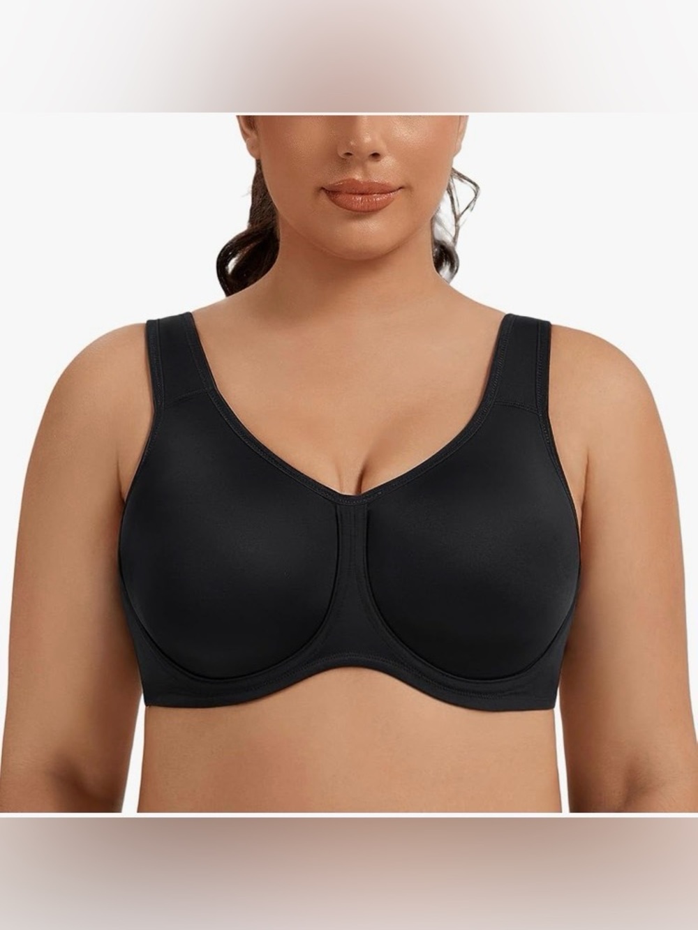 44G Full-Coverage Black Underwire Bra - Women's Intimates